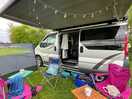 Our set up, loads of room, the pitches aren’t cramped.