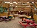 Open barn seating area