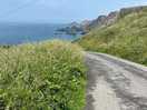 Very steep hill down to hartland quay. even tough on a ebike.