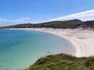 Beach behind campsite