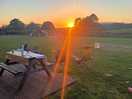Sunset over the wrekin