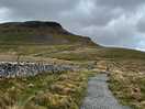 On our way up pen-y-ghent.