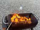 Marshmallows on the fire