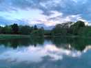Sunset walk around the lake