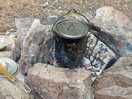 Pot on fire