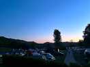 View of campsite from the ledge pitches, ledge pitches are on a hill but all level