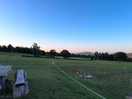 Open field for tents and relaxation