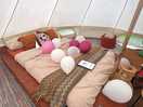 Birthday decorations set up on arrival