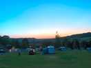 Evening view from our tent.