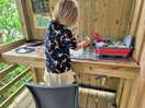 Washing the pots at the outdoor sinks was lovely, protected from the weather, enjoying the fresh air