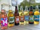 Local cider can buy in shop