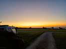 Sunset on site