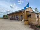 Shower block and cafe