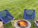 Fire pit loaned by campsite