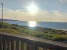 Beautiful sunset from the bistro balcony
