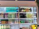 Well sticked fridge at the tearoom