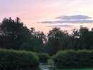 Early morning sunrise over the site.
