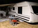 Caravan at night