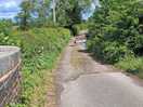 Country lane down to canal