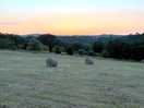 Sunset at entrance to site