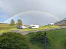Rainbow across the site