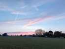 Sunset at the site
