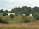 Looking back at the site from the burnwalk