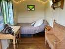 Inside the hut