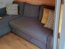 Very spacious couch, can confirm it's long enough and wide enough to sleep on.