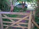 Gate from the site to the field.