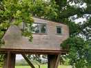 Rear view of the tree house