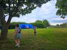 Our pitch in a lovely spot