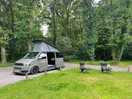 Camping in woodland