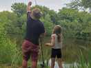 Fishing at the lake