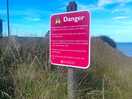 Warning for the beach