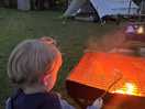 Cooking marshmallows that were left in the welcome pack.