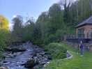 Walking along the river