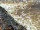Fast running water after all the rain