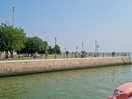 Promenade in front of the site.