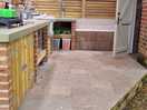 Covered outdoor kitchen