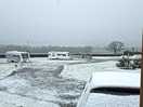 We had snow