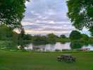 Lake view from the field