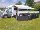 Good size, level pitches at mill lane campsite, porthleven.
