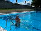 Schwimmbad camping caseres