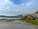The beach on site