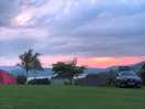 Spectacular sunsets from campsite