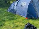 Tent in field