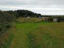 The view down the field.