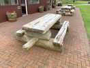If the flinstones made picnic tables, really good to use. 🤗