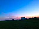 Sunset is beautiful at the campground